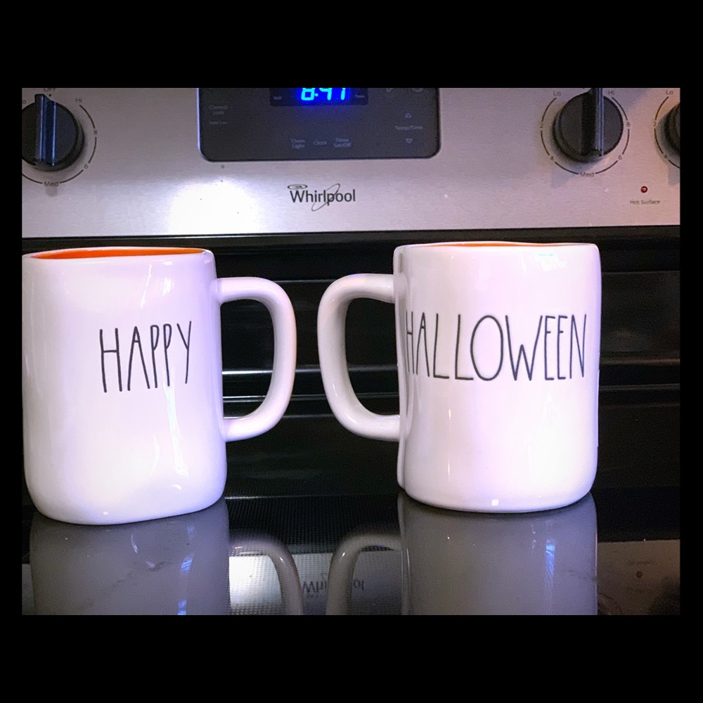 Rae Dunn Halloween mugs set of two